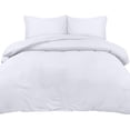 thumbnail image 4 of Funda Nórdica Blanca 220x260 cm con 2 Fundas de Almohada 50x75 cm - Juego de Cama 220x260 cm - Juegos de Funda Nórdica de Microfibra Cepillada, 4 of 5