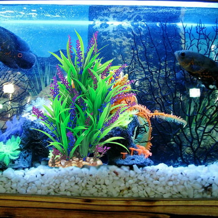 12inch Tall Aquarium Artificial Plants Ornaments Natural Foliage Diy Realistic Fake For Fish Tank Landscape Decoration Canada - Fish Aquarium Decorations Diy