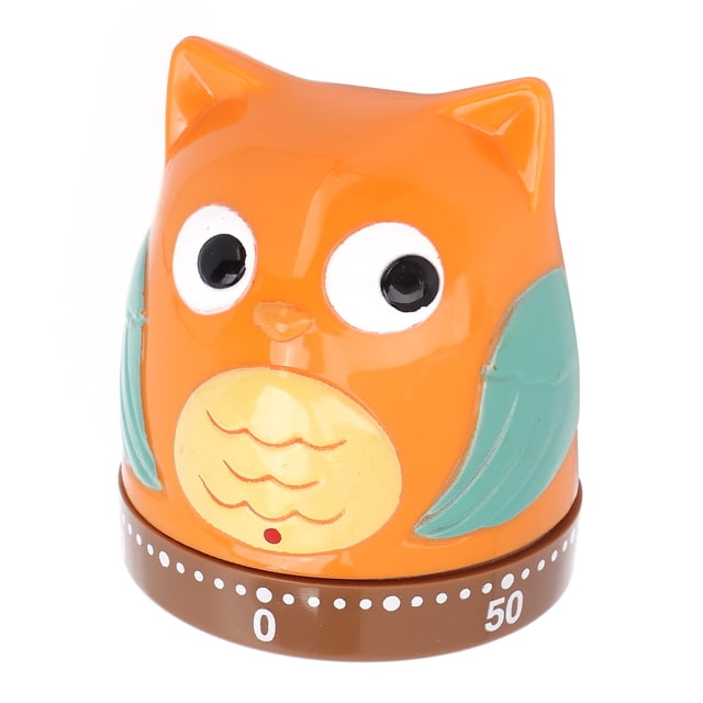 Cute Rotating Timer, Kitchen Timer Manual Mechanical Wind Up 60 Minute No Batteries Timer For Children Cooking Baking, Boiling
