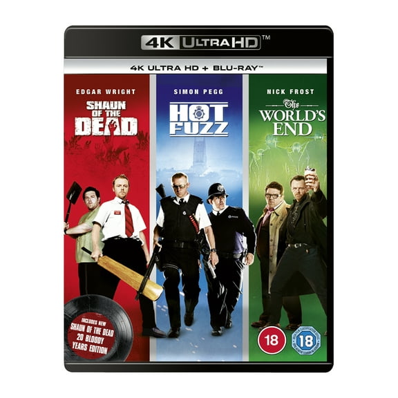 Shaun of the Dead/Hot Fuzz/The World's End (4K Ultra HD) Robert Popper Rafe Spall Jim Broadbent