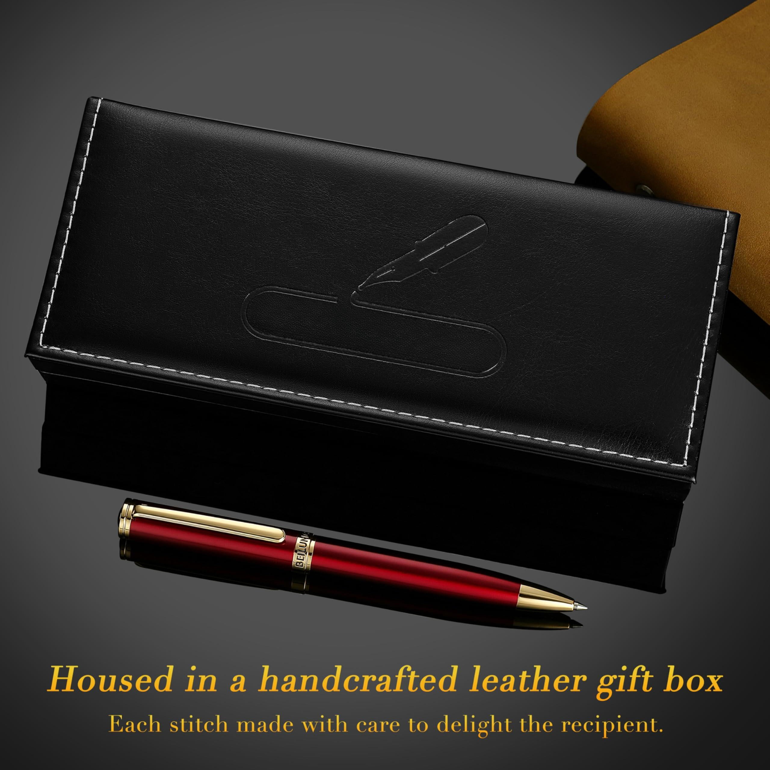 Red Lacquer Gel Pen With Finish  Retractable Pens Gift Set Professional Elegant Writing Executive Office Nice Fancy Designer For Men And Women