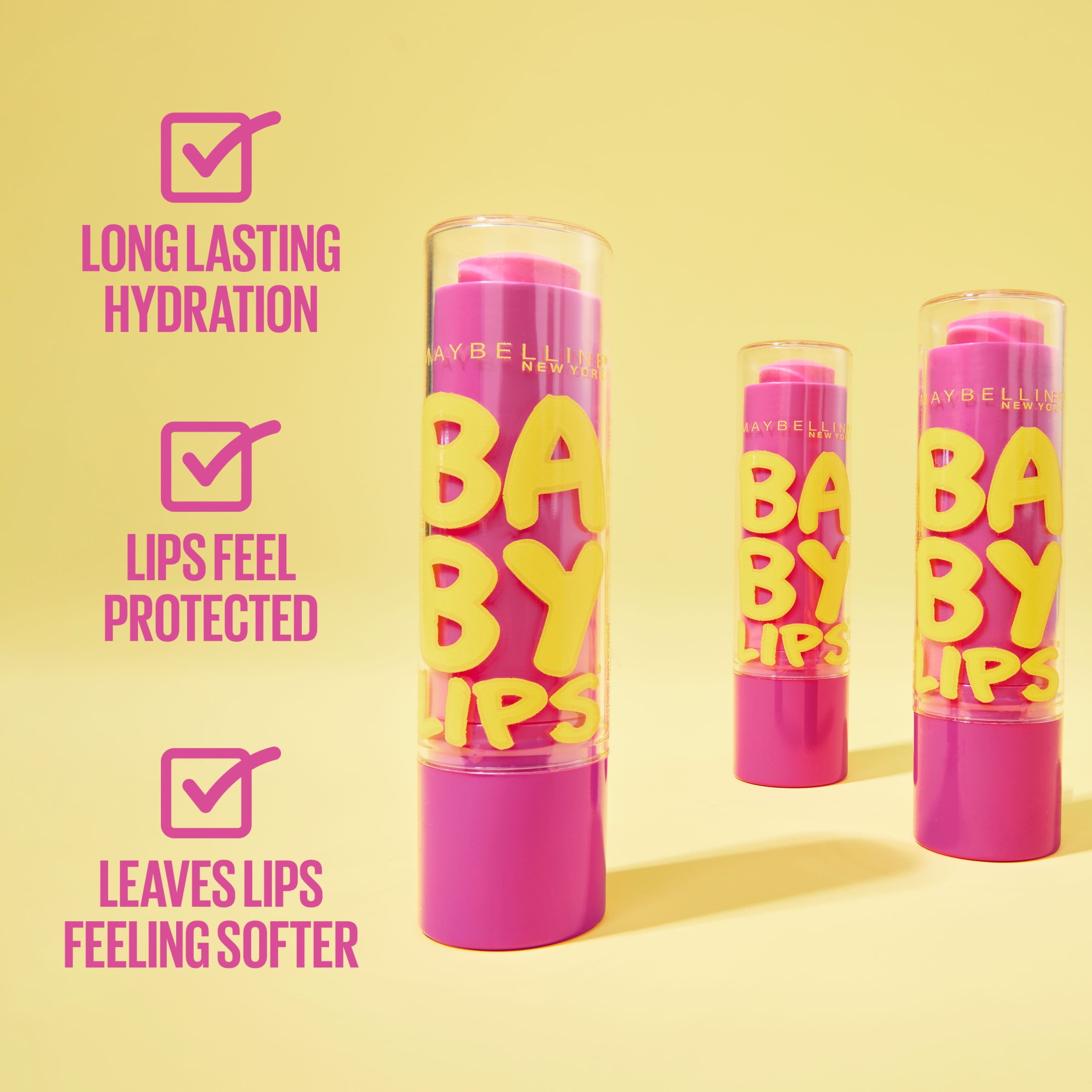 Maybelline Baby Lips Moisturizing Lip Balm Pink Punch with Shimmer
