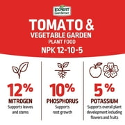 Expert Gardener Tomato & Vegetable Garden Plant Food Fertilizer, 12-10-5 Fertilizer, 4 lb.