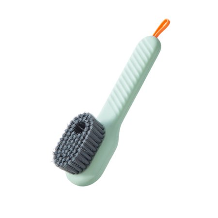

Household Scrubbing Shoe Brush Easy to Press Out Cleaner Brush for Laundry Living Room Bathroom Green