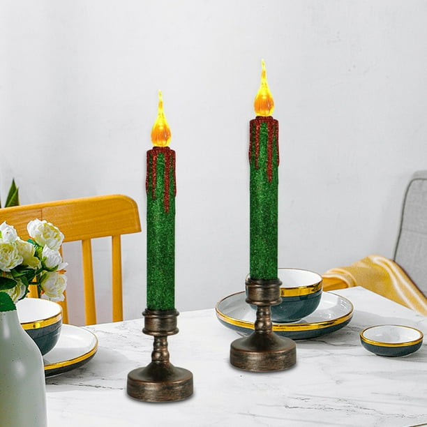 Velas Led, Candelabros Decorativos de Halloween, Luces de Velas Electrónicas