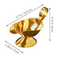 thumbnail image 2 of 1Pcs Sauce en Forme de Bateau Doré pour Verser Sauce et Condiments à la Maison, 2 of 8