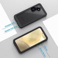 thumbnail image 6 of REOQ for Samsung Galaxy S24+ Plus Case, IP68 Waterproof Dustproof Case with Built-in Screen Protector, Rugged Full Body Shockproof Protective Cover for Galaxy S24 Plus 6.7 Inch, Black/Clear, 6 of 8