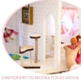 thumbnail image 2 of LEEYNEER Miniature Wooden Cat Scratching Post Mini Cat Tree Model Miniature House Accessory, 2 of 6