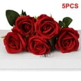 thumbnail image 3 of Innens 5-20Pcs Silk Roses Artificial Flowers Realistic Bouquet Home Decor Valentine Gift, 3 of 27