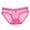 Hot Pink, variant on Women's Cotton Underwear High Waist Womens Sheer Lace Panties Sexy See Through Mesh Cotton Crotch Seamless Briefs