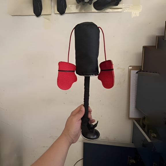 BESTSKY Boxing Cat Toy Interactive Punching Bag Play Gym with Mini Gloves, Window-Mounted Kitten Toy for Exercise & Fun, Funny Pet Toy for Cats & Small Pets