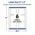 thumbnail image 6 of Avery 3" x 3" Labels, Gold Dots with Blue Border, 60 ct, Matte, Blue Border with Gold Dots, 6 of 10