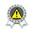 thumbnail image 1 of Logo advertencia Insignia broche Medalla ganadora, 1 of 3