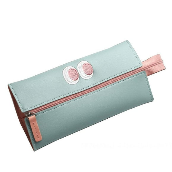 Da.Wa 1 Pcs Étudiant Portable Multifonctionnel Mignon Simple Sac De Rangement Étui à Crayons De Grande Capacité
