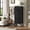 Black, variant on Hall Tree with Drawers, Industrial Coat & Clothes Rack Free Standing, Multi-Functional Clothes Garment Rack with Hanging Rod & Side Hooks for Entryway, Bedroom, Small Space, Brown