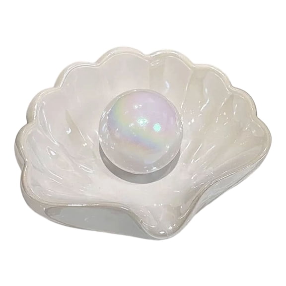 Elegant Ceramic Soap Dish With Slip Resistant Base And 45 Degree Drainage For Bathroom Kitchen Countertop Decoration