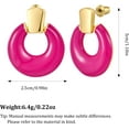 thumbnail image 6 of Gold Silver Hoop Dangle Earrings For Women Statement Retro Earrings Multiple Styles Jewelry for Birthday Party Jewelry, 6 of 6