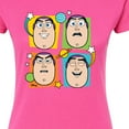 thumbnail image 3 of Toy Story 4 - Buzz Grid - Juniors Fitted Graphic T-Shirt, 3 of 5