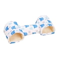 thumbnail image 1 of Cama de túneles de hámster Hideaway lavable espacioso nido tibio Tubo de juguete Cueva suave para ratones de planeador de azúcar ratas Hedgehog azul, 1 of 10