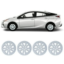 4Pcs 15inch Wheel Rim Cover Hubcaps Compatible with Toyota Prius/Prime 2016-2022 & Corolla Hybrid 2020-2024,Snap on Hub Cap,White Lacquer