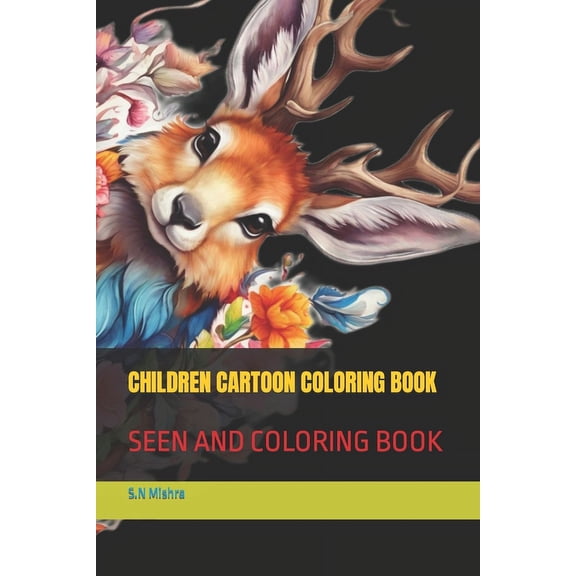 Children Cartoon Coloring Book: Seen and Coloring Book, (Paperback)