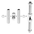 thumbnail image 4 of Uxcell 32 Pcs M10×20 Hexagon Open Nut with Threaded Pipe and Hex Nuts, 4 of 5