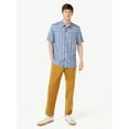 thumbnail image 2 of Free Assembly Men's Striped Shirt with Short Sleeves, 2 of 6