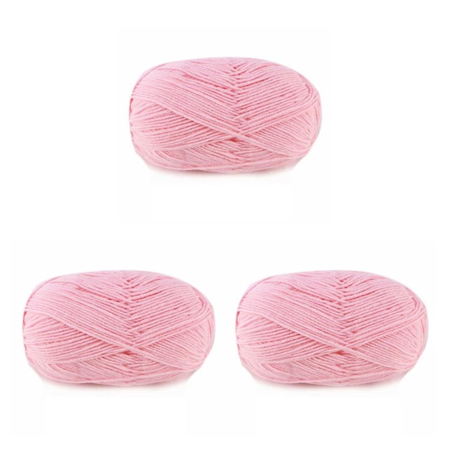 Bewildely Hilo de ganchillo Suéter Bufanda Guantes Paquete de juguetes Manualidades Regalos Hilos Juego de ovillos duraderos Artes 4 capas para Type1 NO1