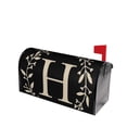 thumbnail image 3 of PHELIKA Classic Monogram Letter H Magnetic Mailbox Covers Post Letter Box Cover Standard Size 21H x 18W, 3 of 8