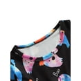 thumbnail image 4 of goowrom Fille Halloween Robe Imprimée à Manches Longues en Mesh A-line, 4 of 6