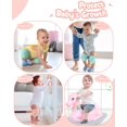 thumbnail image 5 of BOSONER Baby Crawling Anti-Slip Knee and Anti Slip Baby Boys Girls Socks Best Infant Gift, Unisex Baby Toddlers Kneepads (Black Dark Grey), 5 of 9