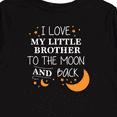 thumbnail image 4 of Inktastic I Love My Little Brother To The Moon and Back Boys or Girls Long Sleeve Toddler T-Shirt, 4 of 5
