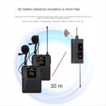 thumbnail image 4 of de Micrófono Lavalier Dual Inalámbrico UHF, Alcance de 30 M para Cámara DSLR, Teléfono, Grabación de Entrevistas, Micrófono de Solapa, 4 of 5