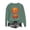 B22 Green, variant on Women's Crewneck Sweatshirt Halloween Witch Graphic Print Drop Shoulder Oversized Pullover Fall Fashion Long Sleeve Soft Casual Lounge Streetwear Tops