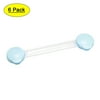 Uxcell Cabinet Locks Pitch 100mm Cabinet Latch Handle Blue 6Pcs
