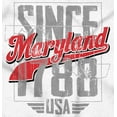 thumbnail image 2 of Maryland Vintage Athletic Letters Men's Graphic T Shirt Tees Brisco Brands S, 2 of 4