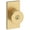 Brass, variant on Baldwin En.Con.Cfr Contemporary Single Cylinder Keyed Entry Door Knob Set - Nickel