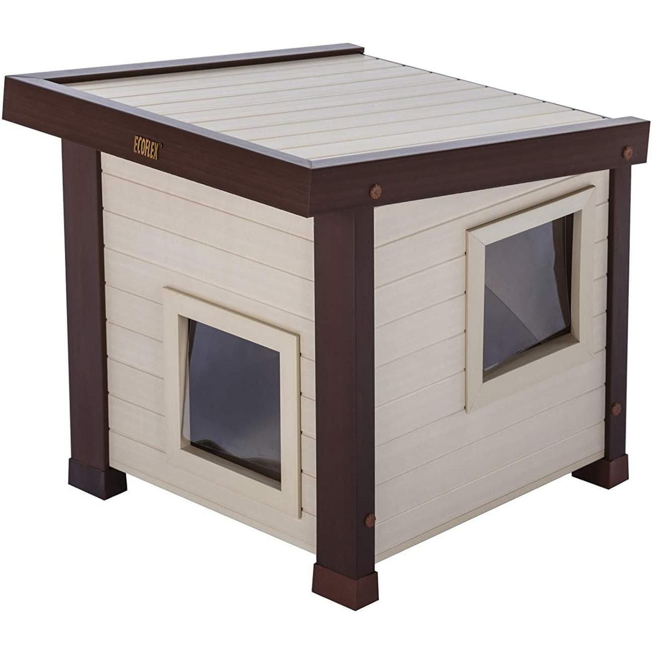 New Age Pet Albany Feral Outdoor Cat Shelter With vinyl flaps