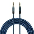 thumbnail image 2 of 3x Cable de Audio Jack de 3,5 Mm Conector de Coche Trenzado de Nailon para Enchufar Cable AUX 3 piezas, 2 of 8