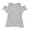 Grey, variant on Coerni Baby Girls Short Sleeve Crew Neck Cotton T-Shirt Toddler Kids Casual Solid Off Shoulder Top Tees Summer Cute Shirts