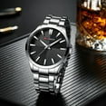 thumbnail image 4 of CURREN 8322 Man Business Quartz Watch Male Sport Wristwatch Man Waterproof Black and White, 4 of 7