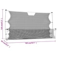 thumbnail image 6 of vidaXL Football Rebounder Net Portable Black 72"x33.5"x47.2" 1-Count, 6 of 8