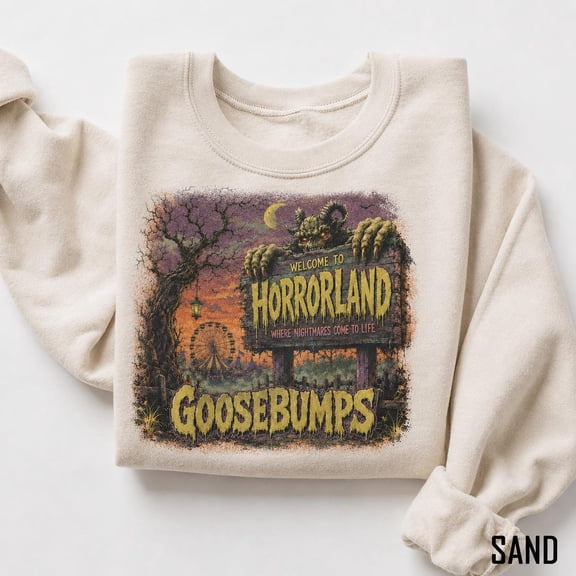 Goosebumps Horrorland Sweatshirt, Vintage Halloween Horror Shirt, Welcome To Horrorland Shirt