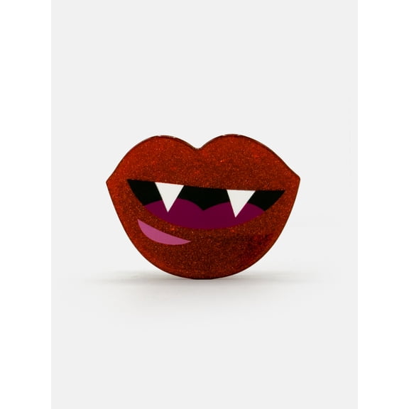 Way To Celebrate Vampire Teeth Acrylic Hair Claw, Red