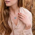 thumbnail image 3 of Bestyle Sparkle Butterfly Necklace Women Pure Sterling Silver December Birthstone Blue Topaz Pendant Birthday Wedding Graduation Gifts for Wife Mom Daughter, 3 of 9