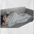 thumbnail image 5 of Abstract Soft Flannel Fleece Blanket, Soft Toned Geometric Diamond Shapes with Inner Lines Contemporary Retro, Cozy Plush for Indoor and Outdoor Use, 50" x 70", Mint Green Pale Pink, by Ambesonne, 5 of 5