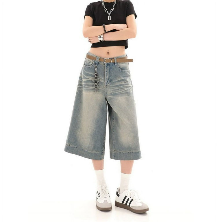 Y2k Vintage Baggy Jorts Jeans Wide Leg Harajuku Shorts Denim Y2k Vintage Baggy Jorts Jeans Wide Leg Harajuku Shorts Denim