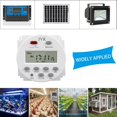 12V Timer Relay Switch AC/DC Solar Battery 16 Schedule Programmable ...