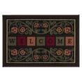 thumbnail image 4 of Ottomanson Ottohome Collection Non-Slip Rubberback Floral Border Design 20x30 Indoor/Outdoor Doormat, 20" x 30", Multicolor, 4 of 7