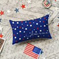 thumbnail image 3 of 4th of July Patriotic Throw Pillow Cover, 12 x 20 Inch Independence Memorial Day America Stars Cushion Case for Sofa Couch, 3 of 6